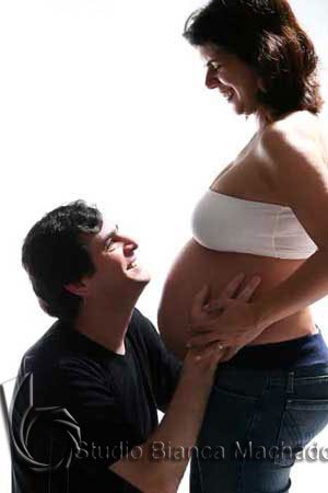 foto gestante estudio